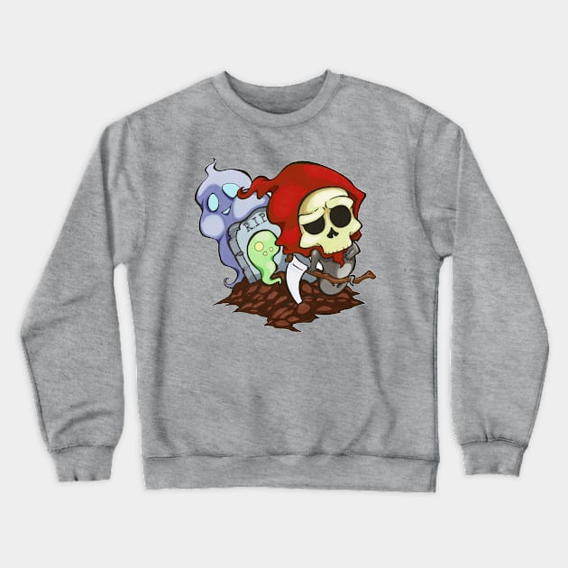 Grim, Spook, and Mellow Crewneck Sweatshirt by EricTranArt